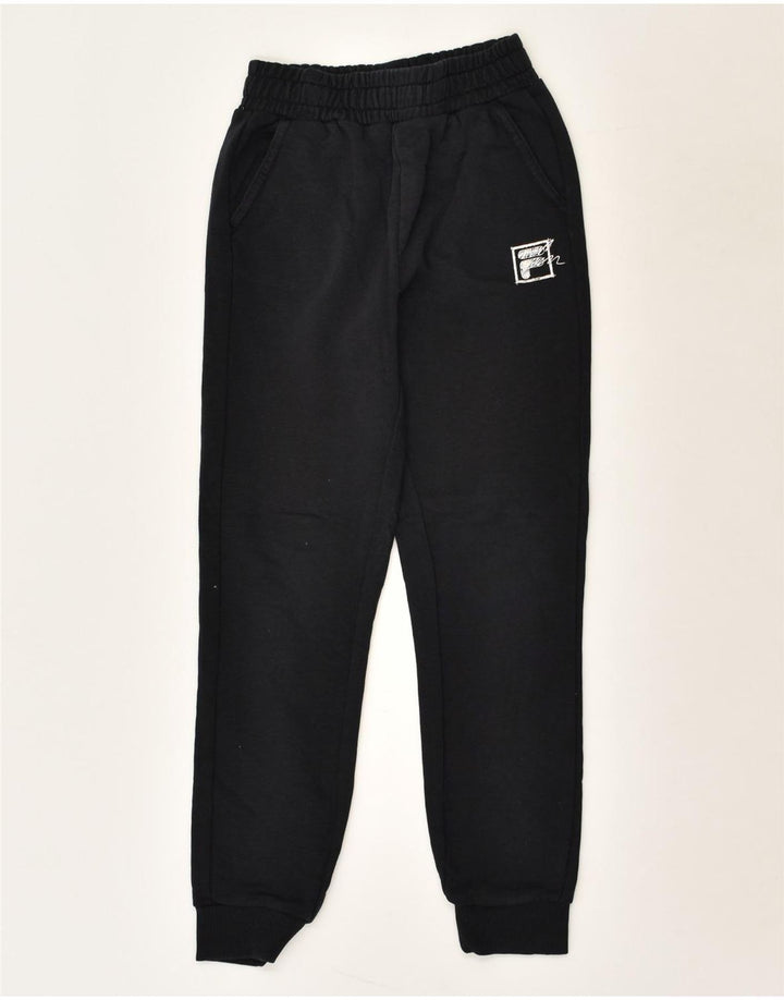 FILA Boys Tracksuit Trousers Joggers 9-10 Years Black Cotton | Vintage Fila | Thrift | Second-Hand Fila | Used Clothing | Messina Hembry 