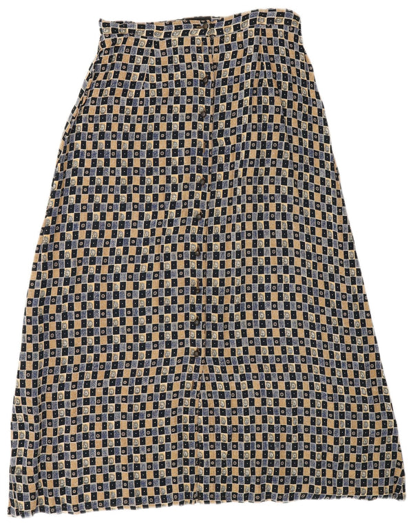 Monsoon Womens Petite Maxi Skirt UK 12 Medium W27 Multicolored Geometric