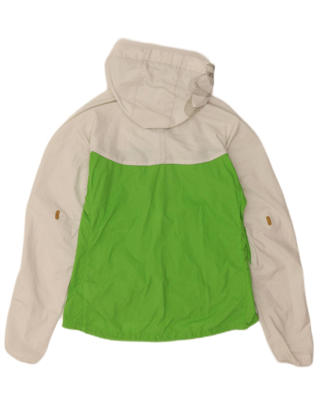 Nike dame træningsdragt med hætte topjakke UK 14 Medium White Colourblock