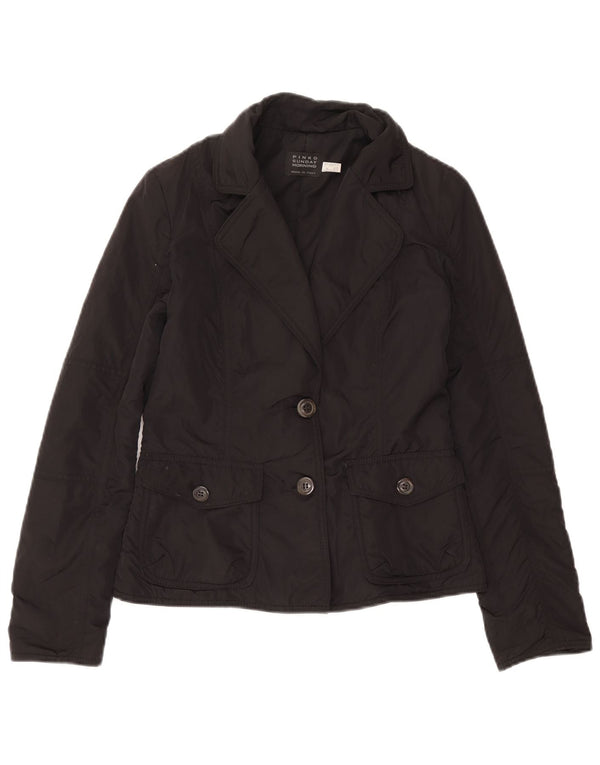 Pinko Dame 2-knaps blazerjakke UK 8 Lille sort polyamid