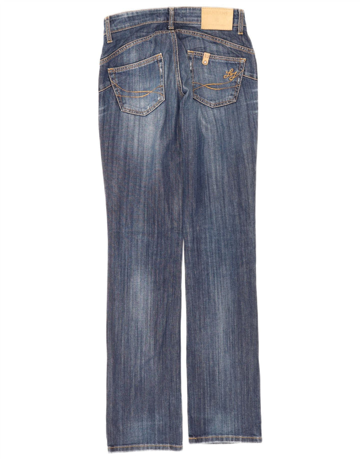 Liu Jo Dame Distressed Bootcut Jeans W28 L34 Blå Bomuld
