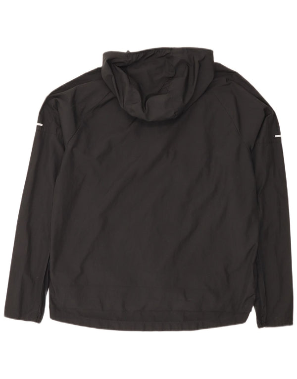 Nike Dame Løbe Hætte Træningsdragt Topjakke UK 14 Medium Sort