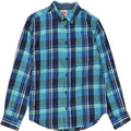 WRANGLER Boys Shirt 14-15 Years XL  Blue Check Cotton Vintage Wrangler and Second-Hand Wrangler from Messina Hembry 