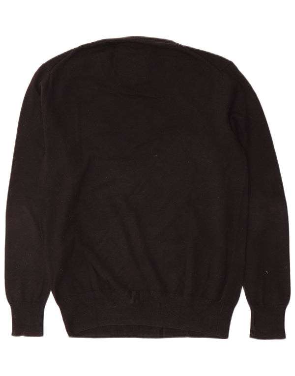 Superdry Herre V-hals sweater Medium Sort Bomuld