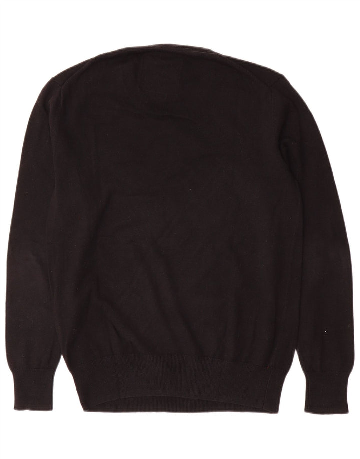 Superdry Herre V-hals sweater Medium Sort Bomuld