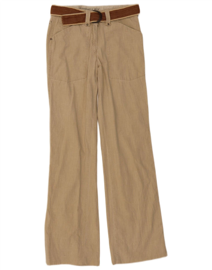 Murphy & Nye Dame Bootcut Casual Bukser W26 L31 Beige Bomuld