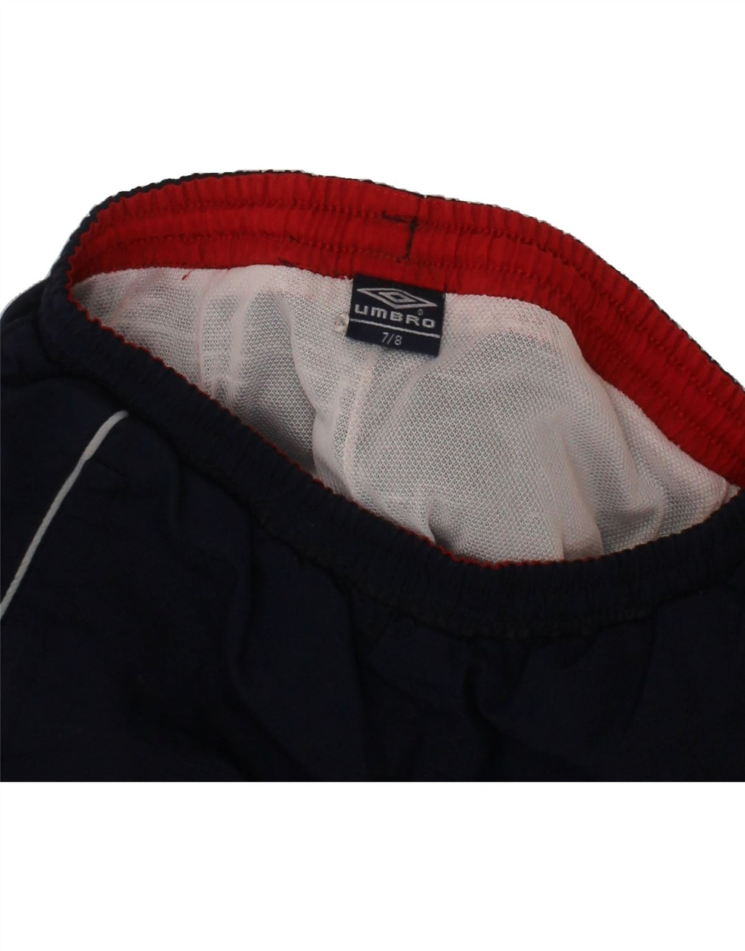UMBRO Boys Graphic Tracksuit Trousers Joggers 7-8 Years  Navy Blue Vintage Umbro and Second-Hand Umbro from Messina Hembry 