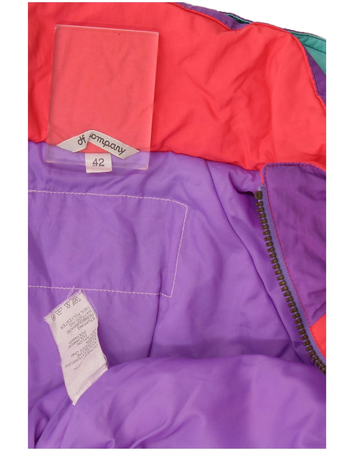 Vintage skijumpsuit til kvinder IT 42 Medium Flerfarvet Colourblock