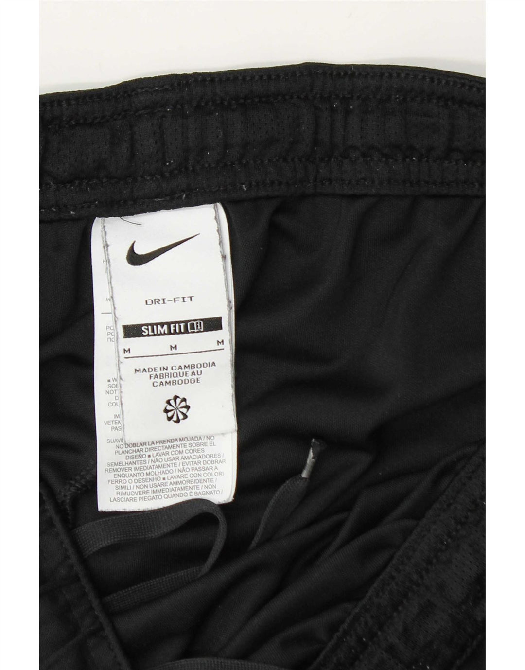 Nike Herre Dri Fit Slim Fit Sportshorts Medium Sort Colourblock Polyester