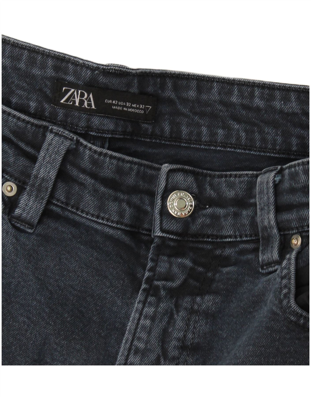 Zara Herre Slim Jeans EU 42 Large W32 L29 Navy Blue