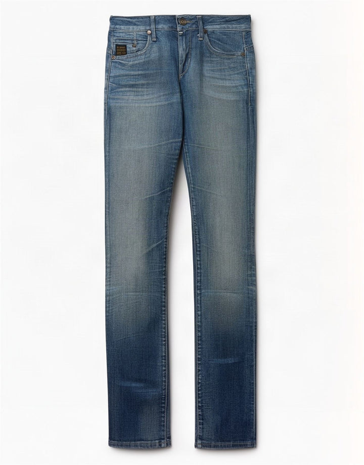 G-Star Dame Slim Jeans W26 L33 Blå Bomuld