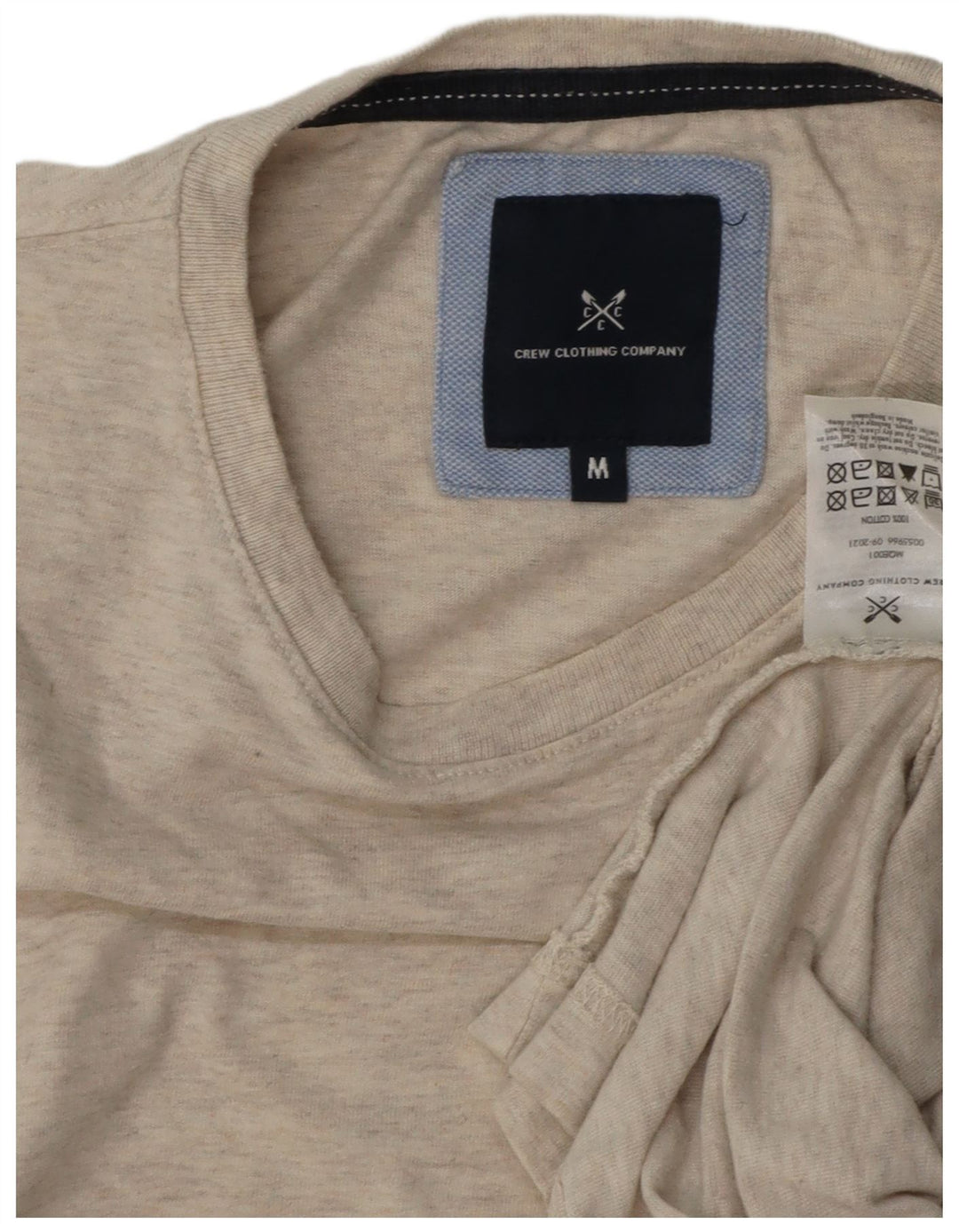 Crew Clothing Herre T-Shirt Top Medium Grey Flecked Bomuld