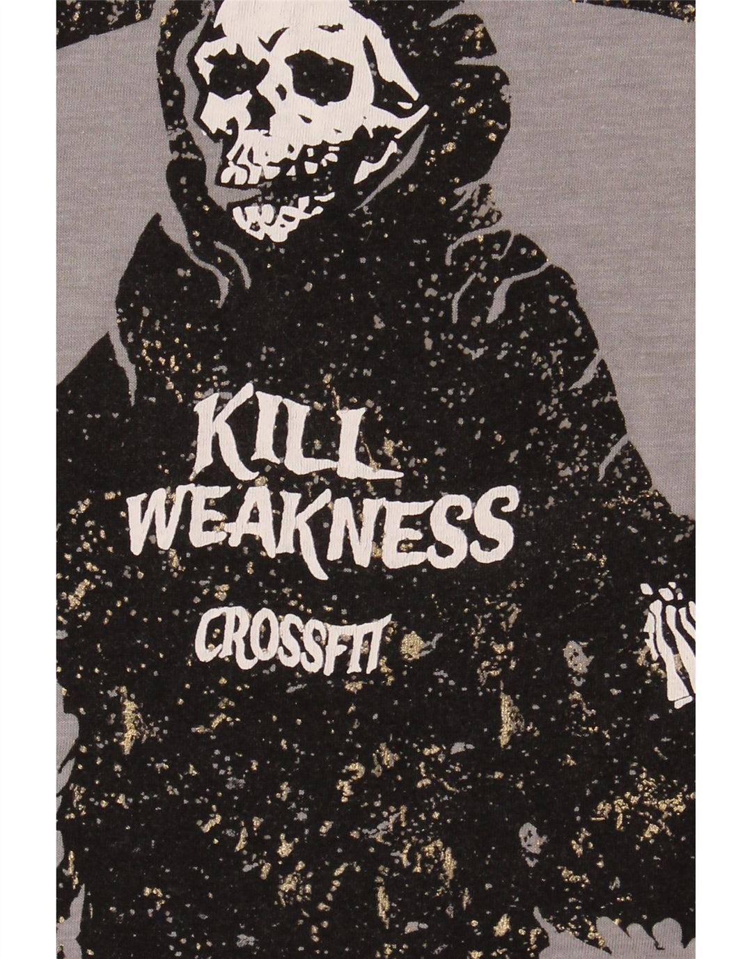 REEBOK Womens Graphic Vest Top UK 8/10 Small Grey Vintage Reebok and Second-Hand Reebok from Messina Hembry 