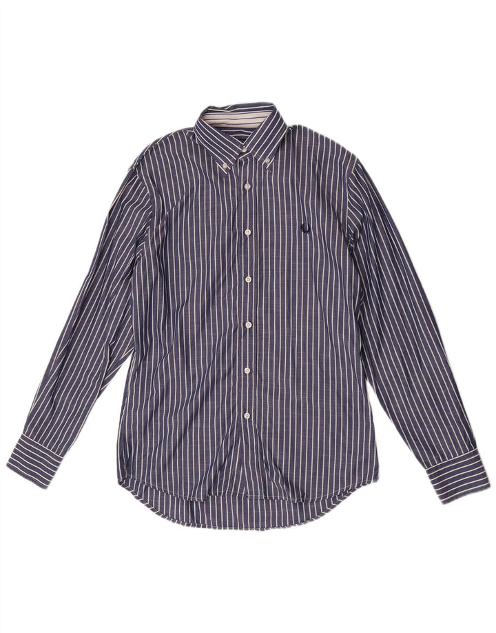Fred Perry Herre Slim Fit skjorte Medium blå stribet bomuld