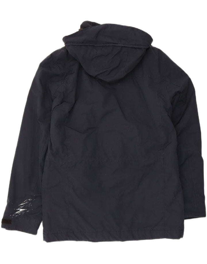 MARKS & SPENCER Parkajakke med hætte til mænd UK 36 Small Navy Blue