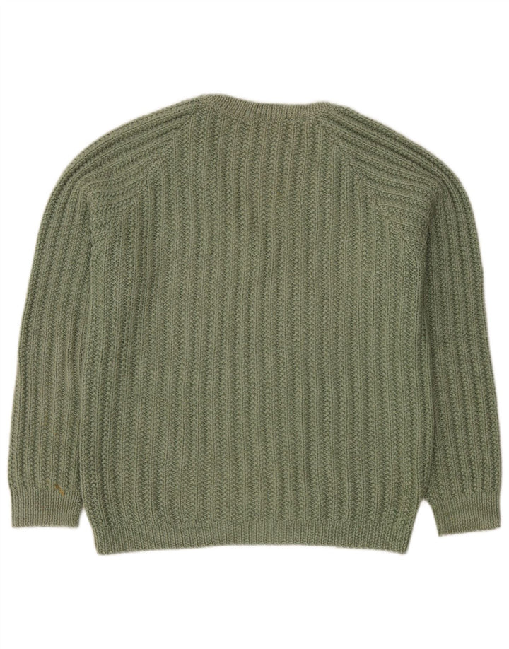Vintage herre V-hals sweater XL Grøn