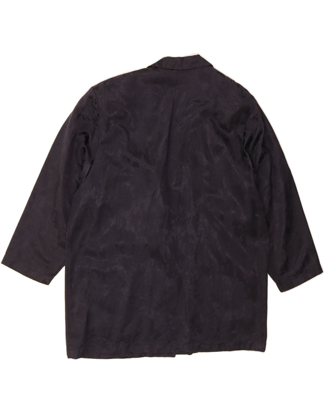 VINTAGE Womens 1 Button 3/4 Sleeve Blazer Jacket UK 16 Large Black Floral Vintage Vintage and Second-Hand Vintage from Messina Hembry 