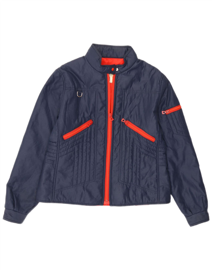 Trissi Dame Polstret Jakke UK 14 Medium Navy Blue