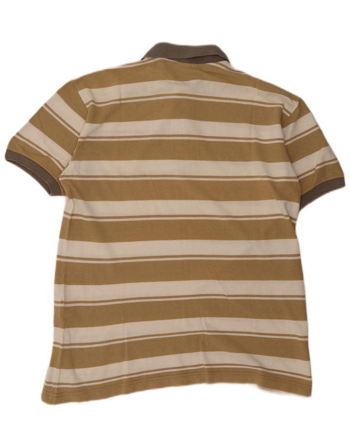 North Sails Herre Polo Shirt XL Beige Stribet Bomuld