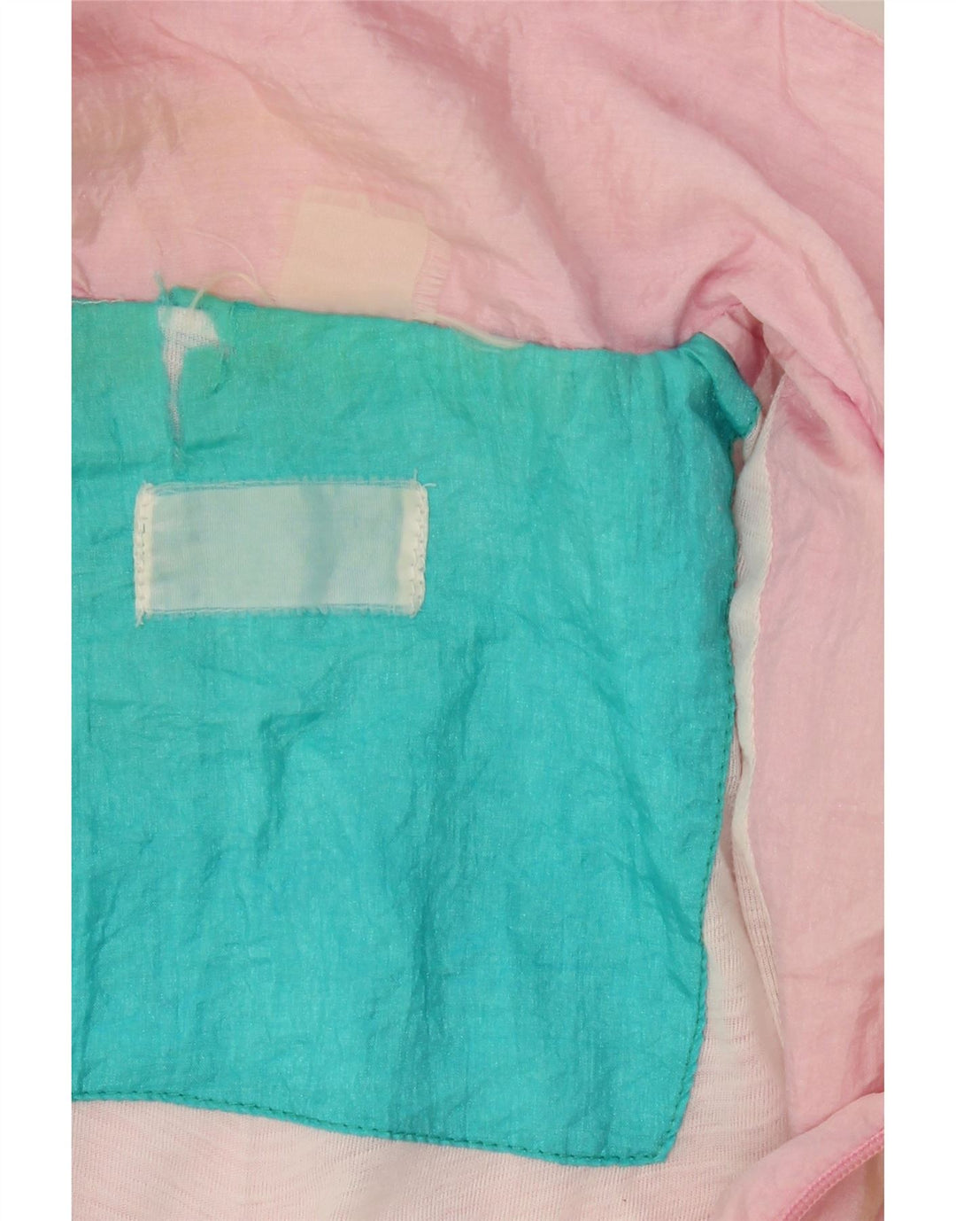 VINTAGE Womens Oversized fuld træningsdragt UK 14 Medium Pink Colourblock