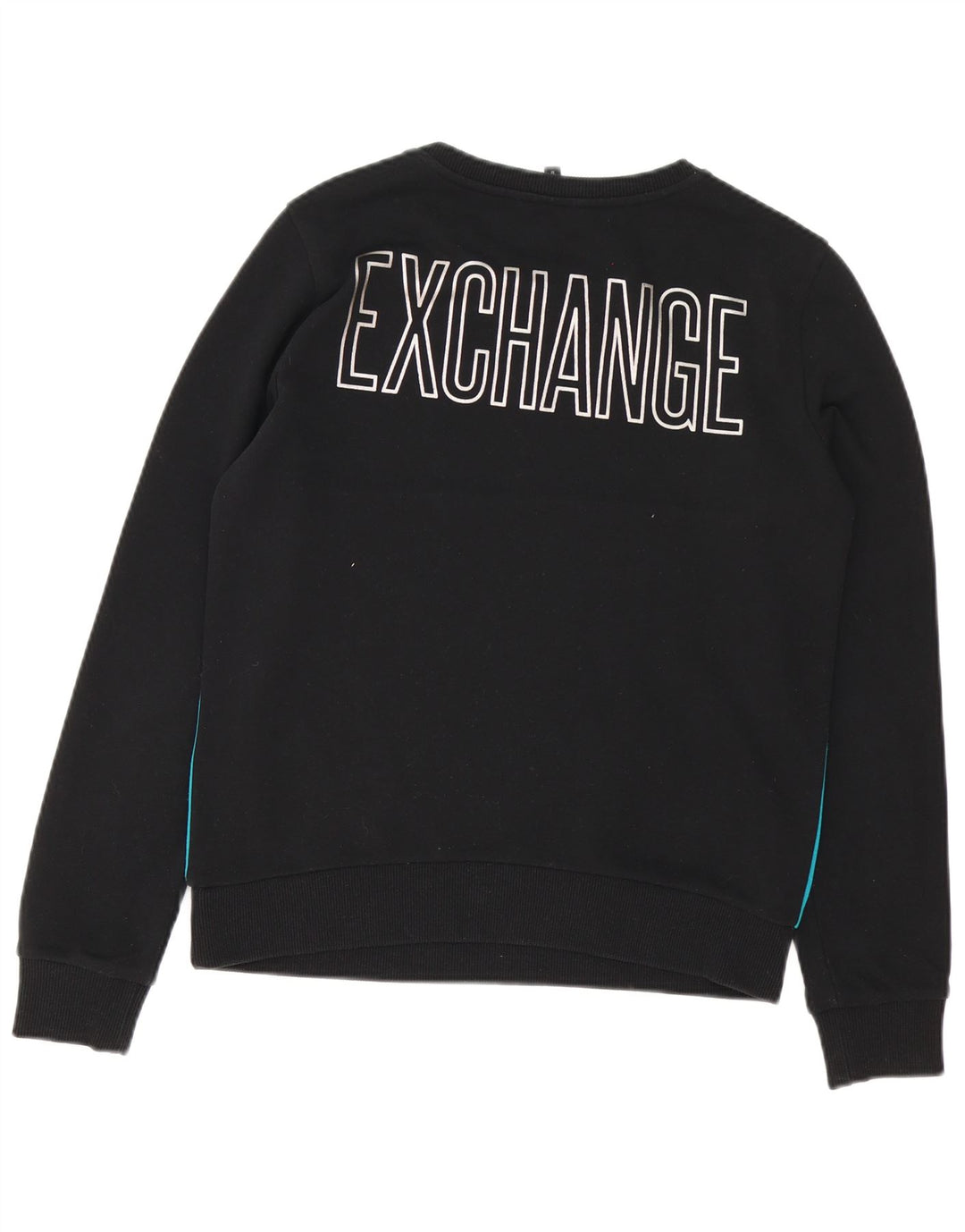 Armani Exchange Herre Grafisk Sweatshirt Jumper Medium Sort Colourblock