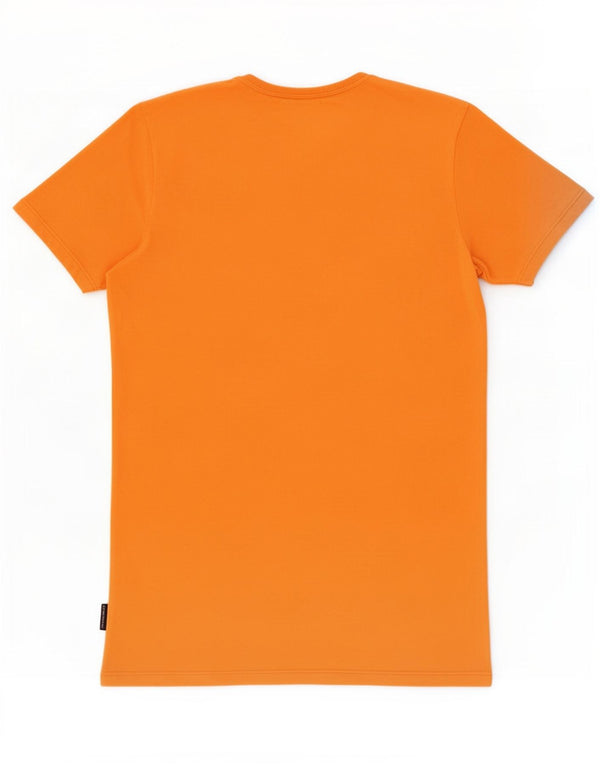 Napapijri Boys Geographic Graphic T-Shirt Top 15-16 år Orange Bomuld