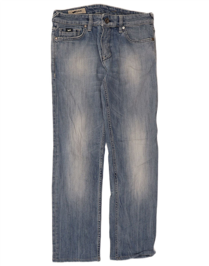 Gas Straight Jeans til kvinder W29 L34 Blå Bomuld