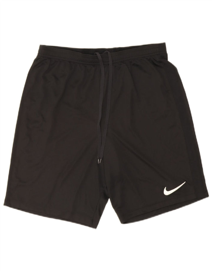 Nike Herre Dri Fit sportsshorts, store sorte polyester
