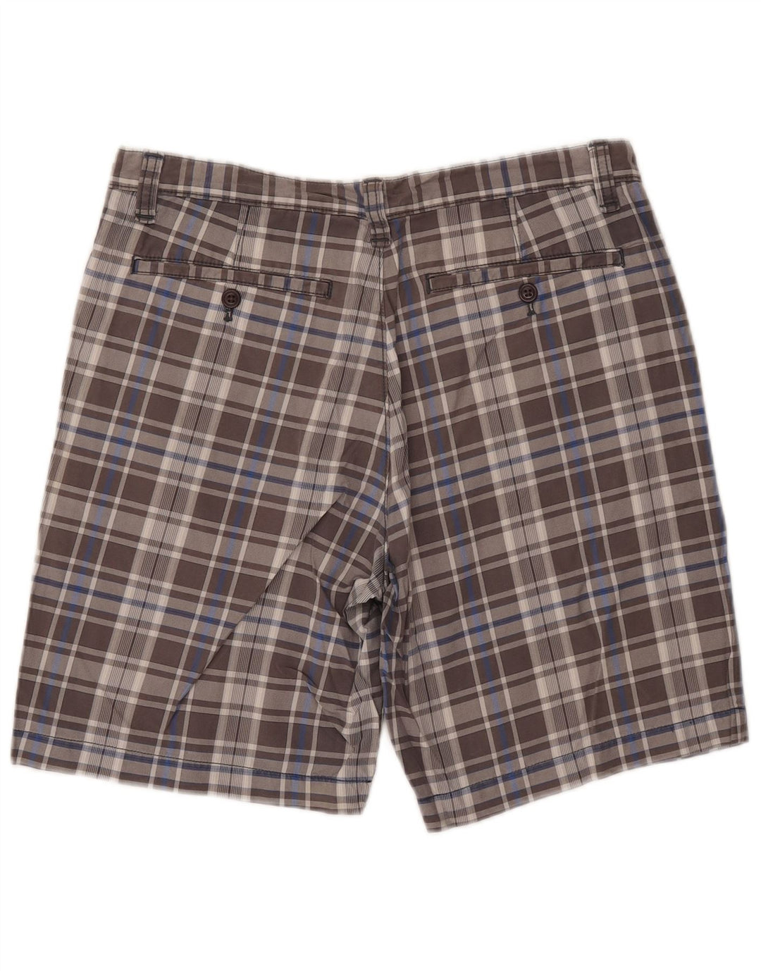 EDDIE BAUER Chino Shorts til mænd W34 Large Grey Check