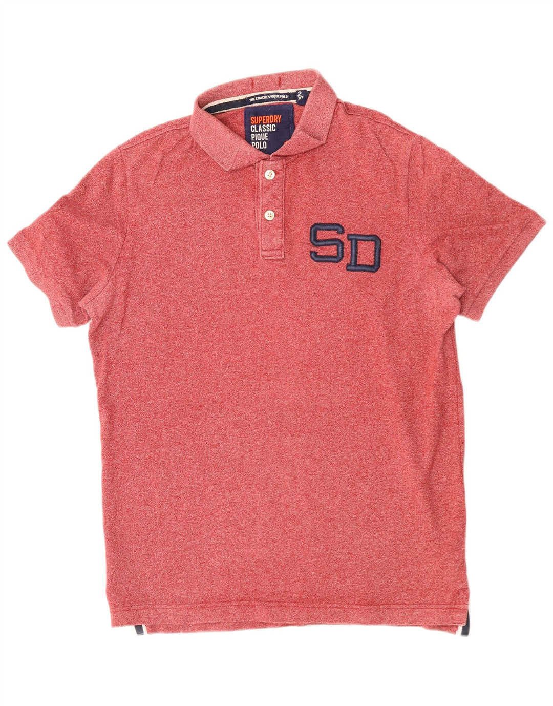 SUPERDRY Poloshirt med klassisk pasform til mænd 2XL rød bomuld