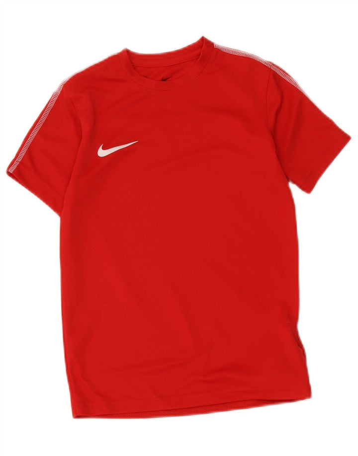 Nike Boys Dri Fit T-Shirt Top 8-9 år Lille rød polyester