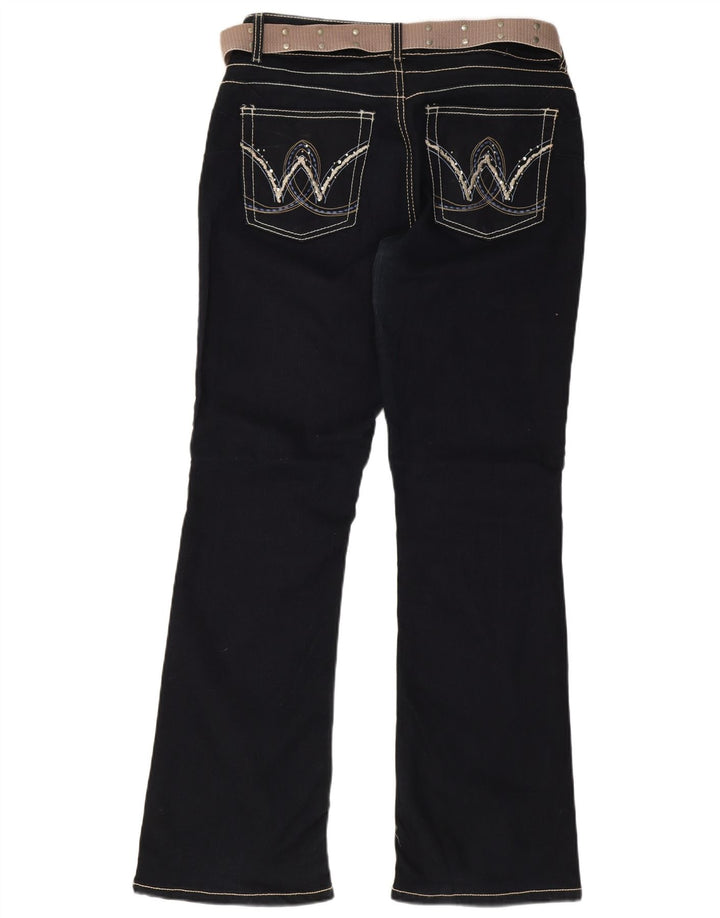 Wrangler Dame Bootcut Jeans W32 L31 Marineblå Bomuld