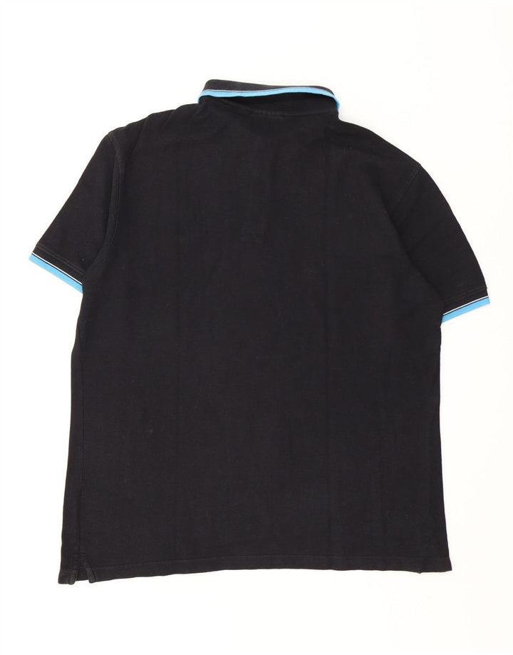 Fila Herre Polo Shirt IT 52 Stor Sort Bomuld