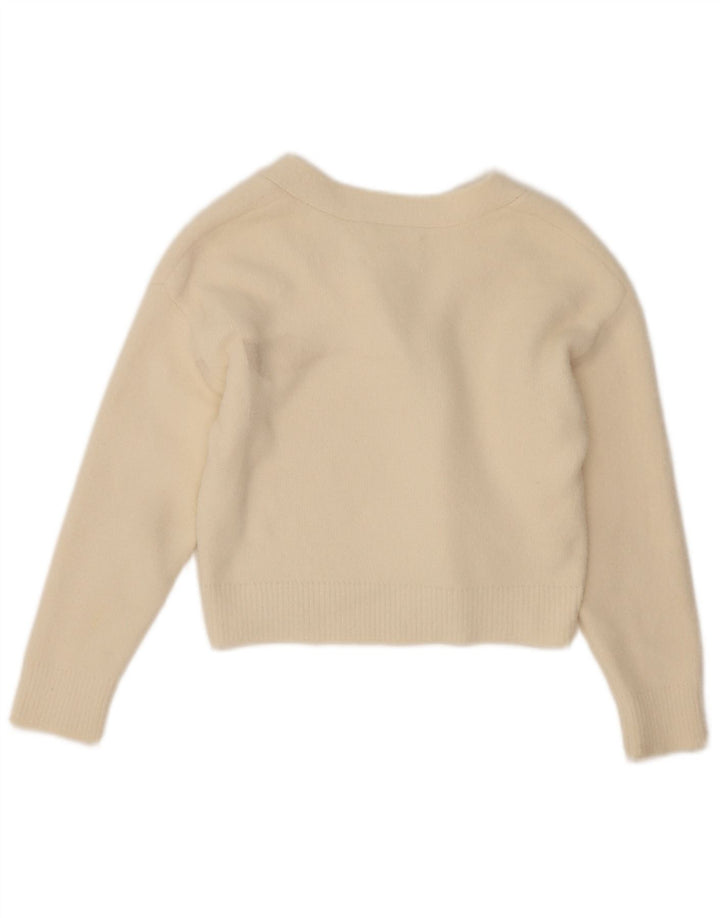 Zara Girl Cardigan Sweater 7-8 år Off White