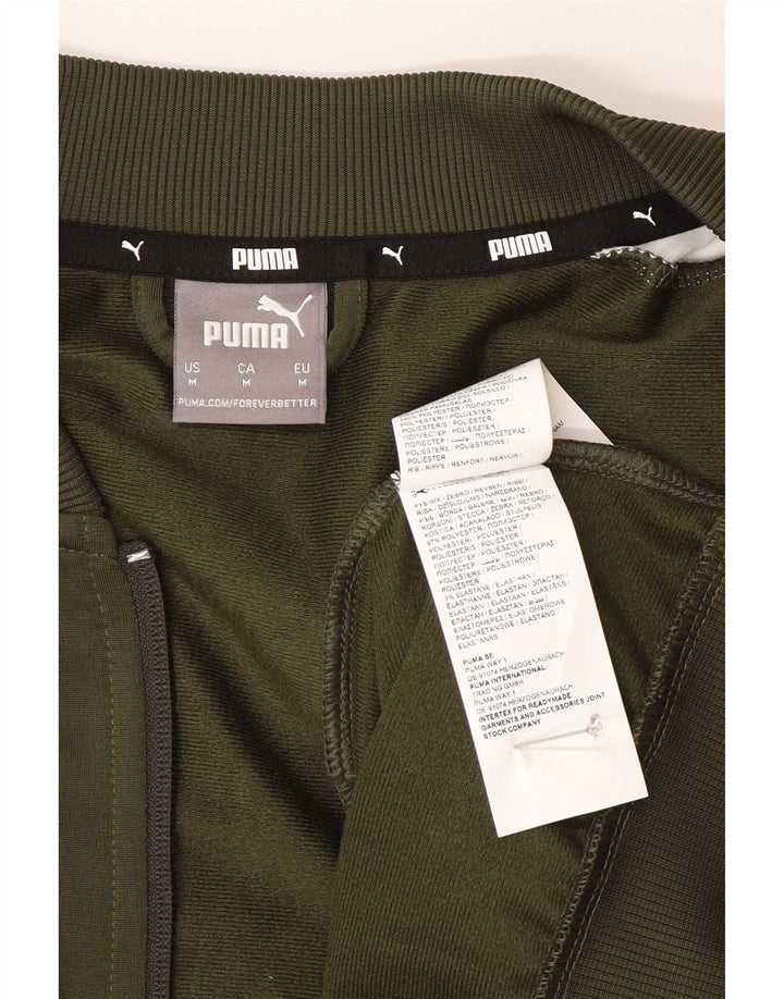 Puma Herre grafisk træningsdragt Topjakke Medium Grøn Colourblock Polyester