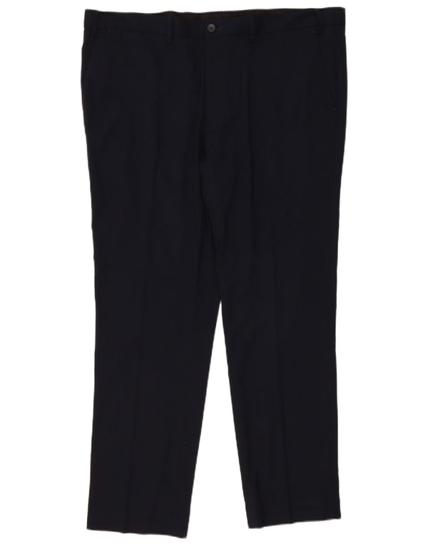Marks & Spencer Herre Slim Chino Bukser W42 L31 Marineblå Polyester