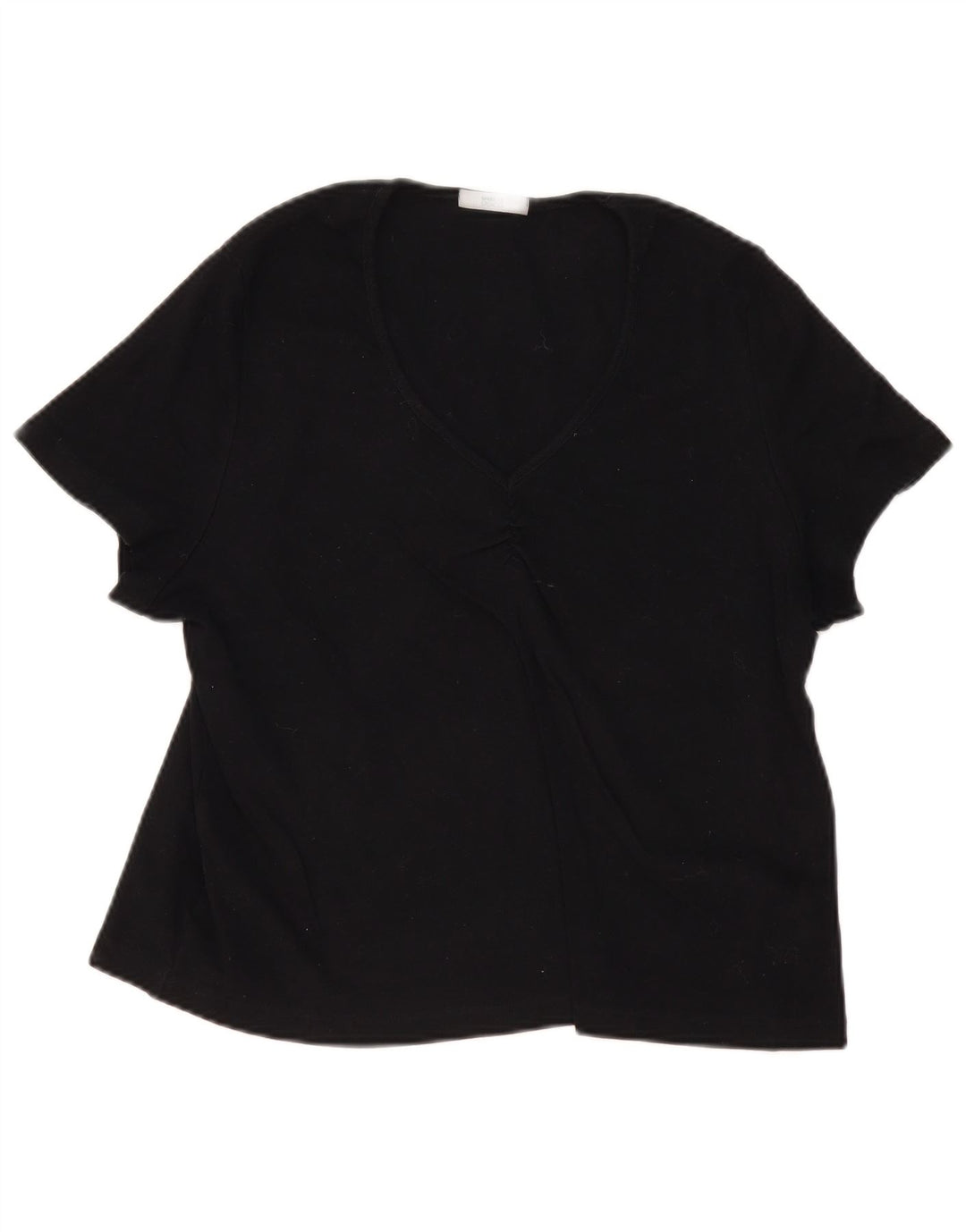 Marks & Spencer Damebluse Top UK 22 3XL Sort Bomuld