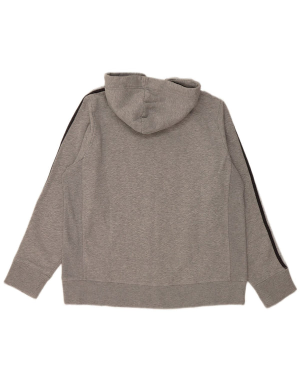 Converse hættetrøje med lynlås til kvinder UK 18 XL Grå Flecked Bomuld