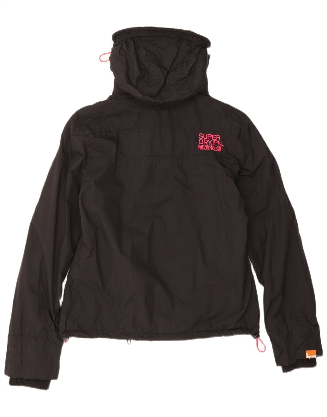 Superdry Graphic Windbreaker Jacket til kvinder UK 14 Medium Black