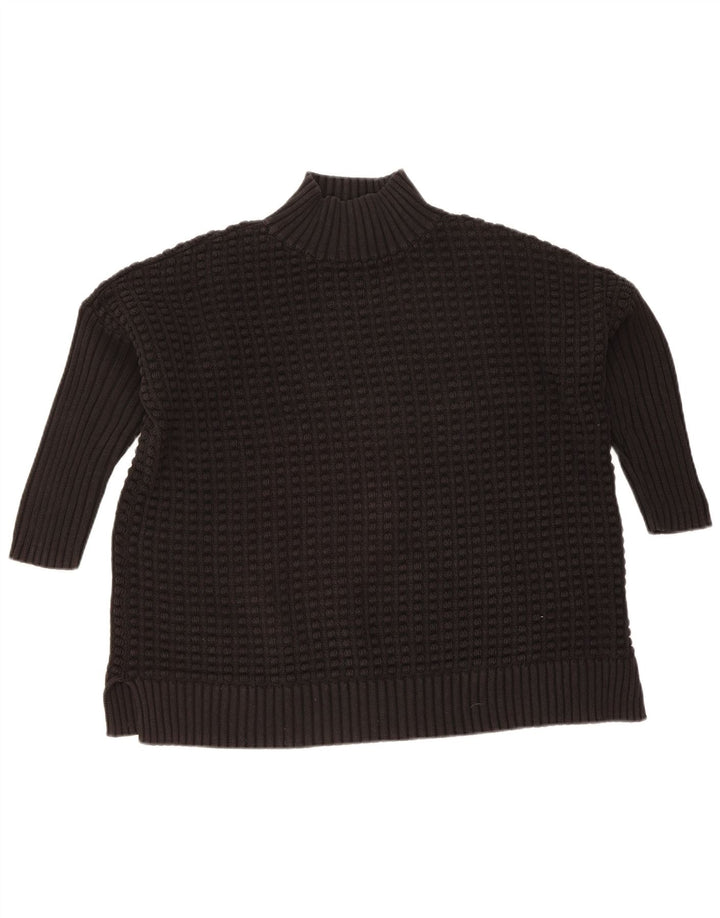 FRENCH CONNECTION Womens Turtle Neck Jumper Sweater UK 14 Medium Black