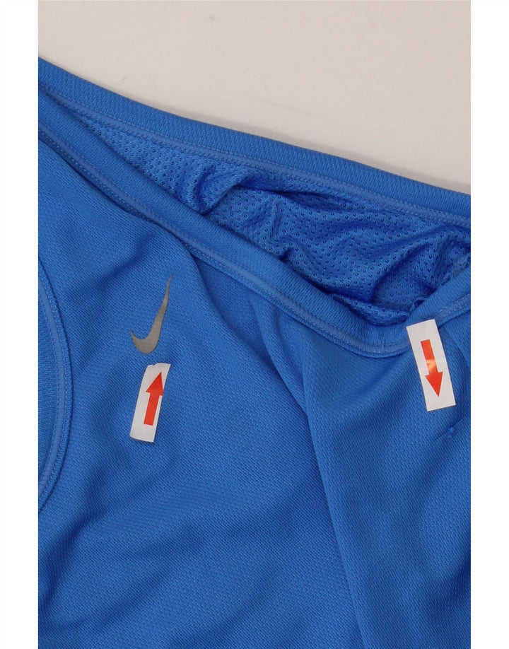 Nike Damevest Top UK 8 Small Blue Polyester