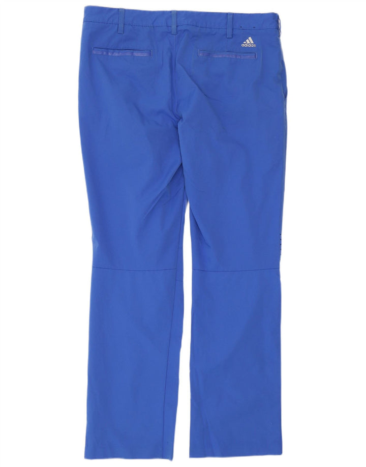 ADIDAS Straight Chino Bukser til mænd W36 L32 Blå polyester