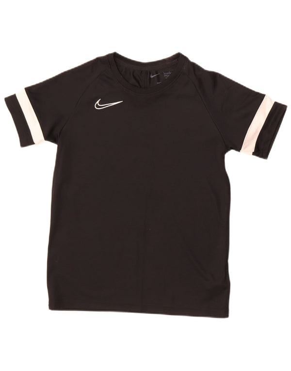 Nike Boys Dri Fit T-Shirt Top 12-13 år Stor sort farveblok