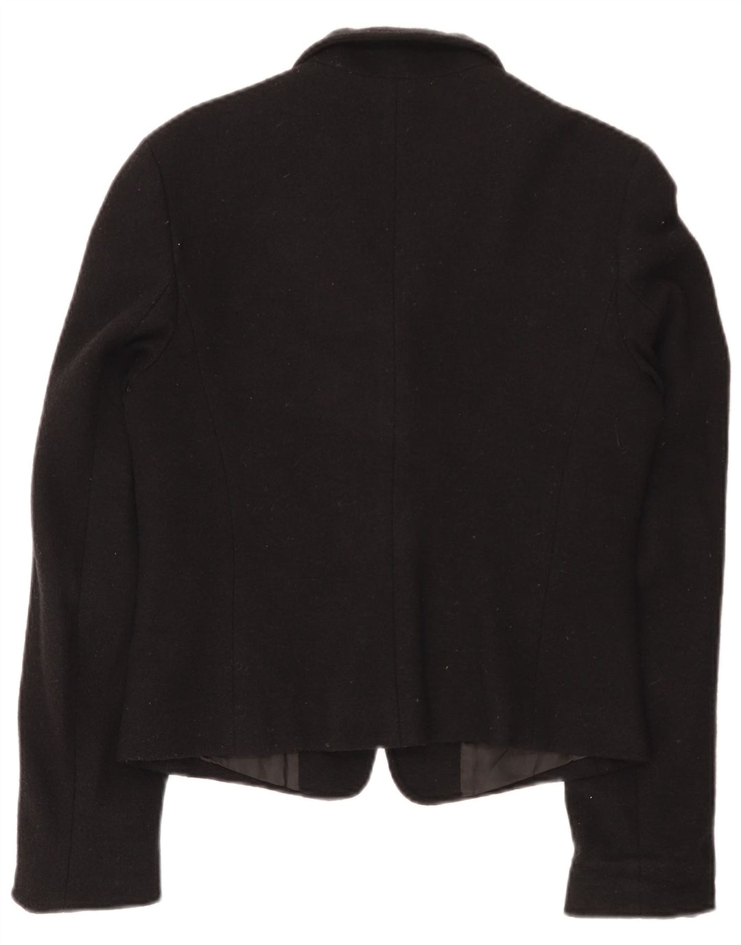 Marella Dame 2 Button Blazer Jacket UK 10 Small Black Wool