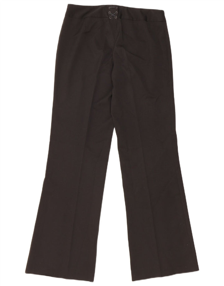Oasis Dame Bootcut Suit Bukser UK 10 Small W28 L31 Black Polyester
