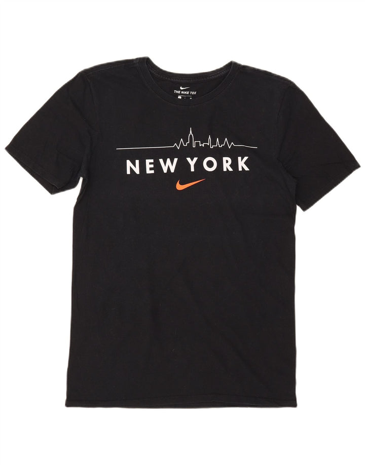 NIKE Herre Athletic Cut Grafisk T-Shirt Top Lille Sort