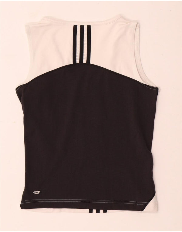 Adidas Dame Vest Top UK 12 Medium White Colourblock