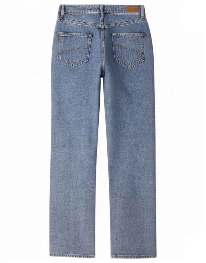 Fat Face Dame Sutton Distressed Straight Jeans UK 12 Medium W30 L30 Blue