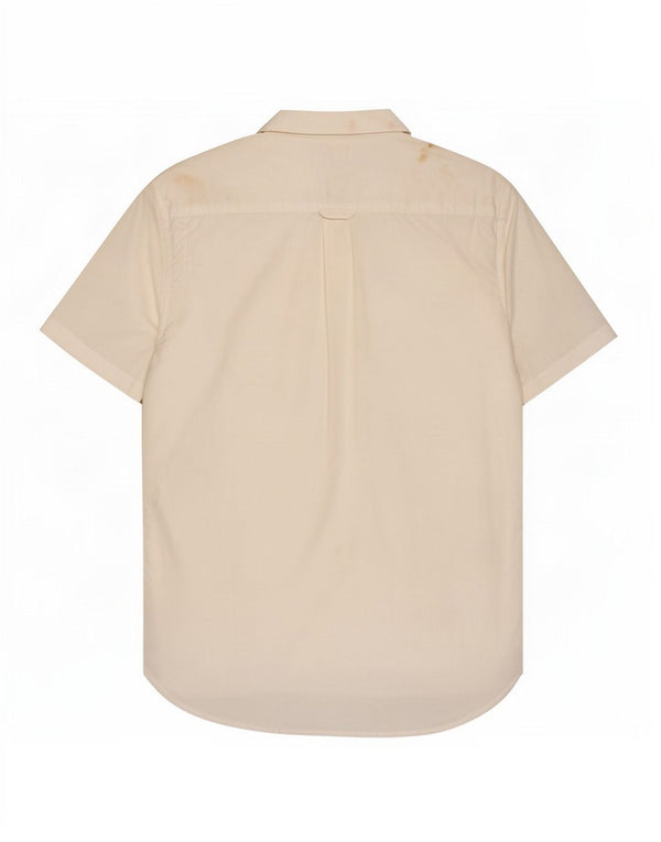 Superdry Mens Short Sleeve Shirt Large White Cotton