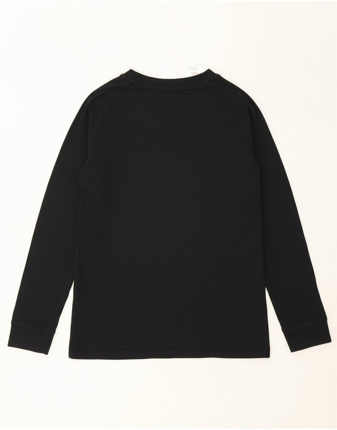 ADIDAS Boys Top Long Sleeve 11-12 Years Black Cotton